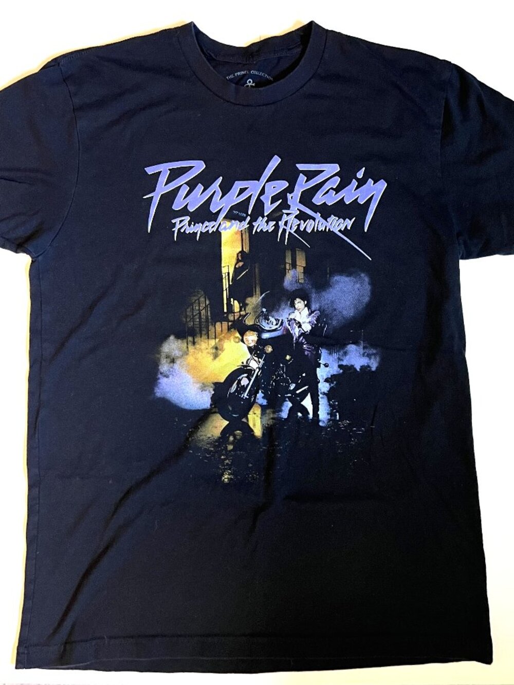 PRINCE OFFICIAL COLLECTION "PURPLE RAIN" TEE ADULT SIZE SMALL
